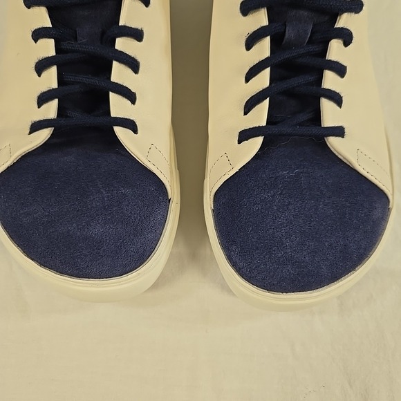 Birkenstock Bend Low Decon Pop Blue Eggshell Leather Sneaker W7.5 M6 EU38 EUC - Picture 3 of 12